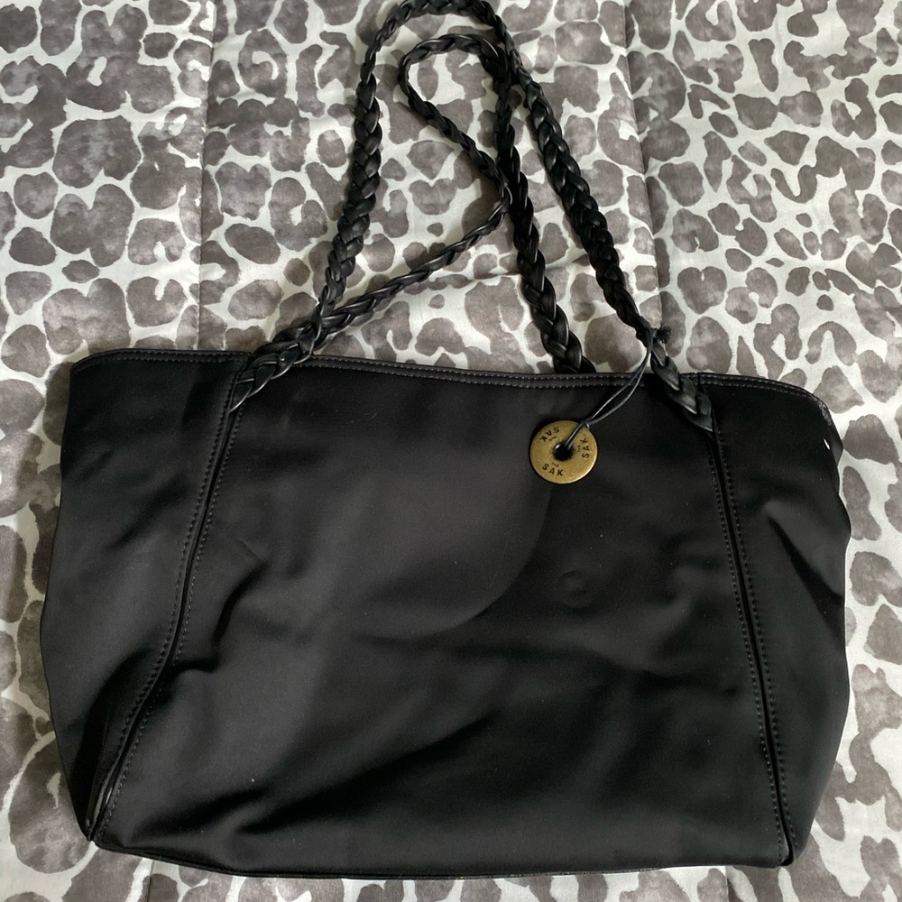 NWOT The Sak nylon shoulder bag w braided straps